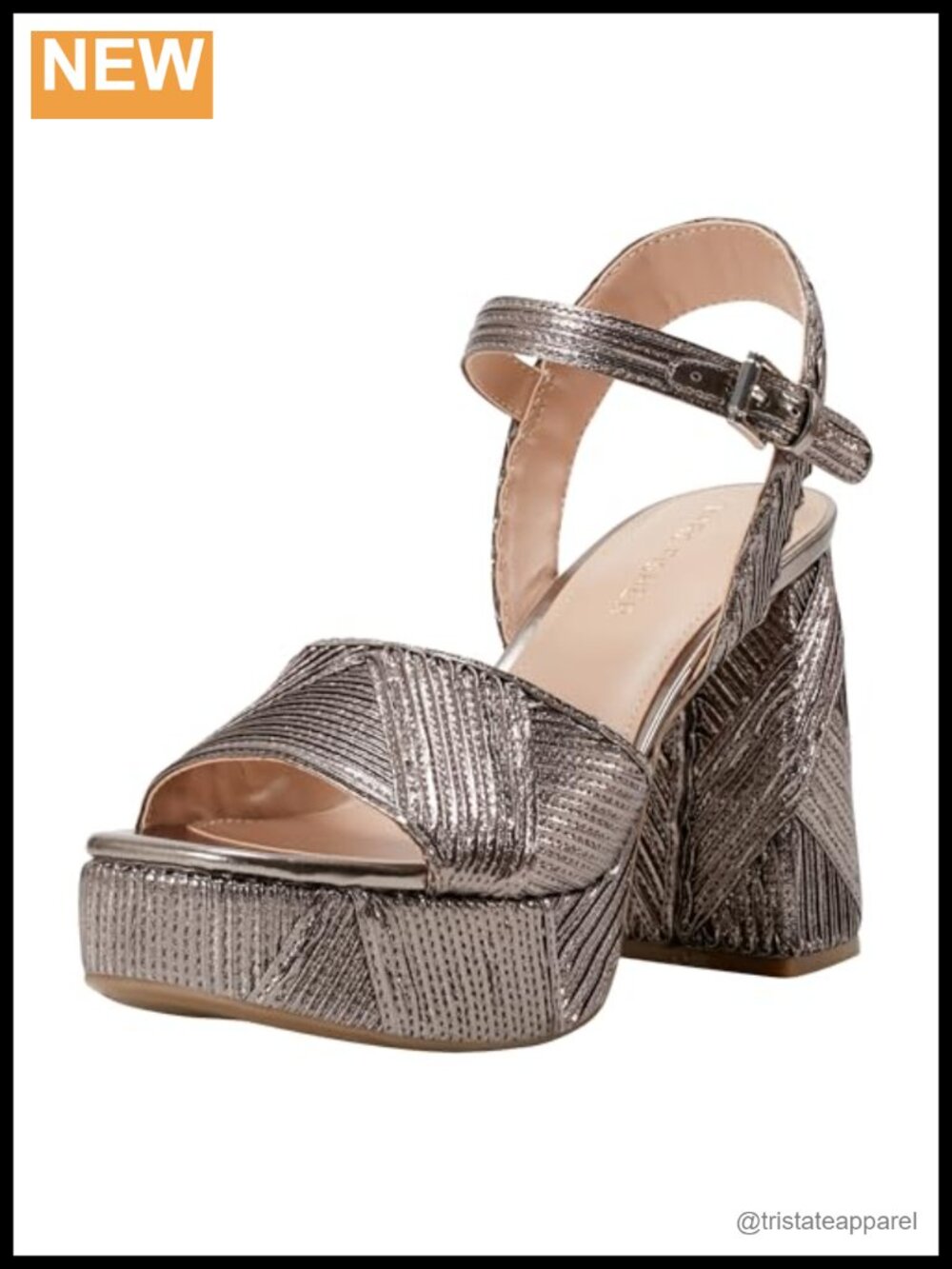 Marc Fisher Seleny Faux Leather Block Heel Dress Sandals Square Toe